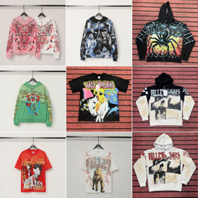 VALLEY Vintage Short-Sleeve T-Shirt & All-Over Print Zip-Up Hoodie-6709  
